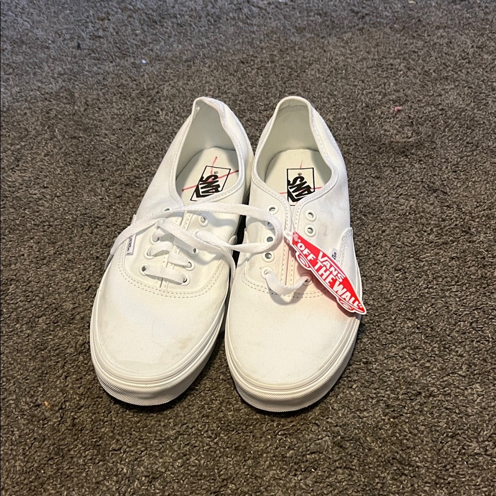 Vans Classic White Lace-Up Sneakers